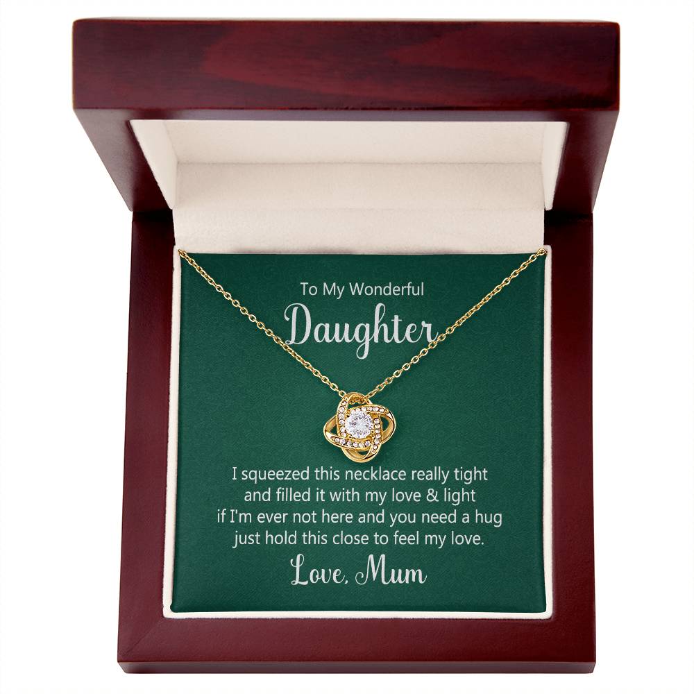 Daughter Knot Necklace - Perfect Gift for Your Wonderful Daughter-[Heartfelt Family Gift]