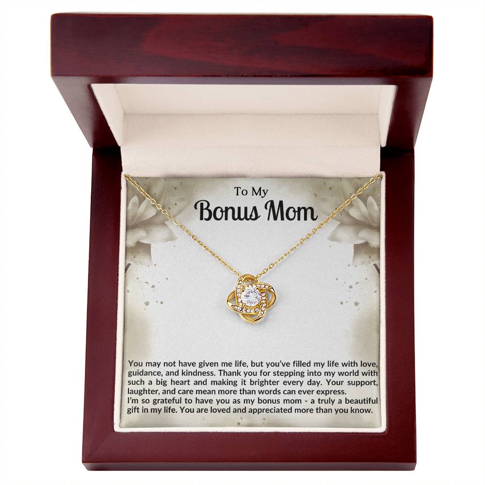 Bonus Mom Knot Necklace Gift