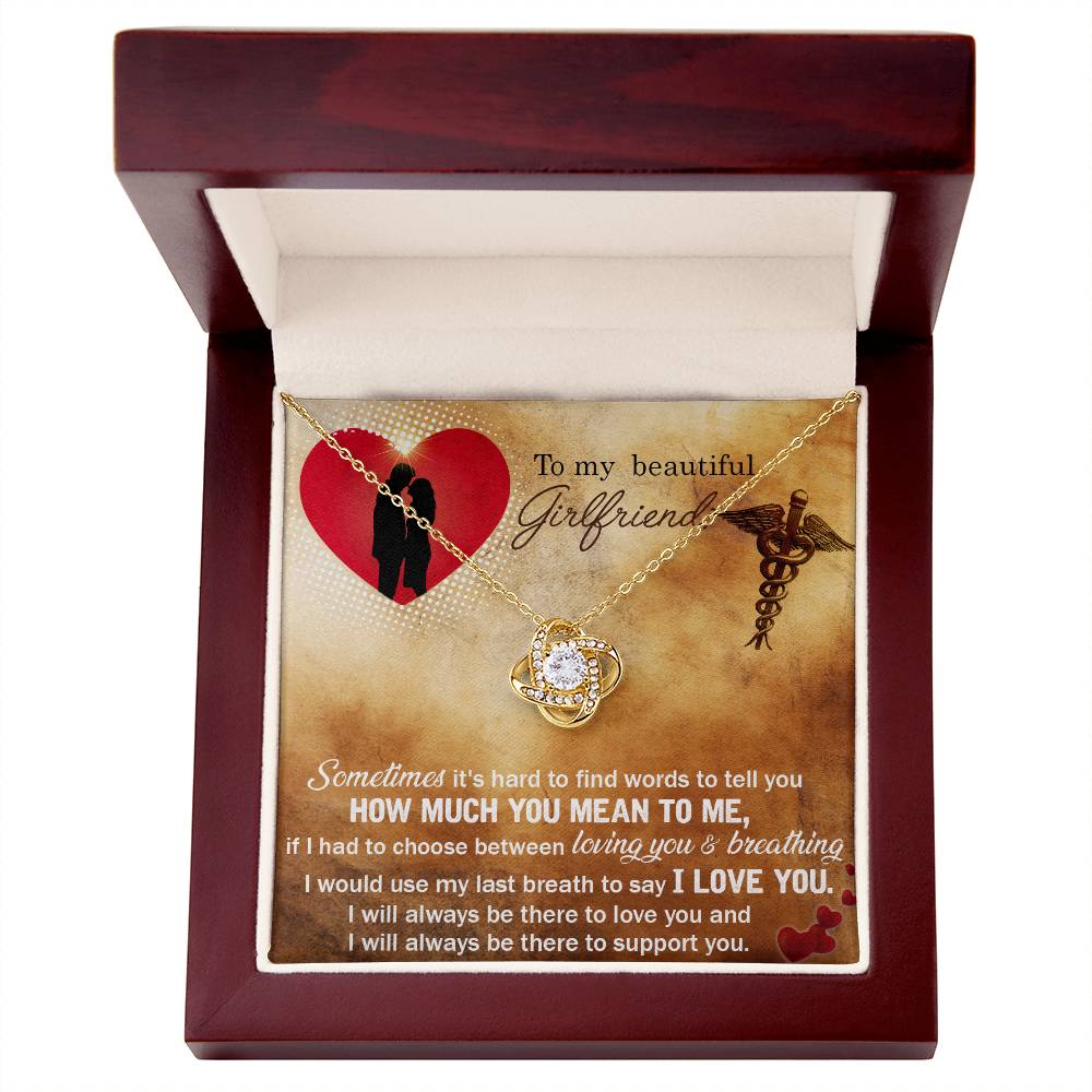 Nurse Girlfriend Knot Necklace-[Heartfelt Family Gift]