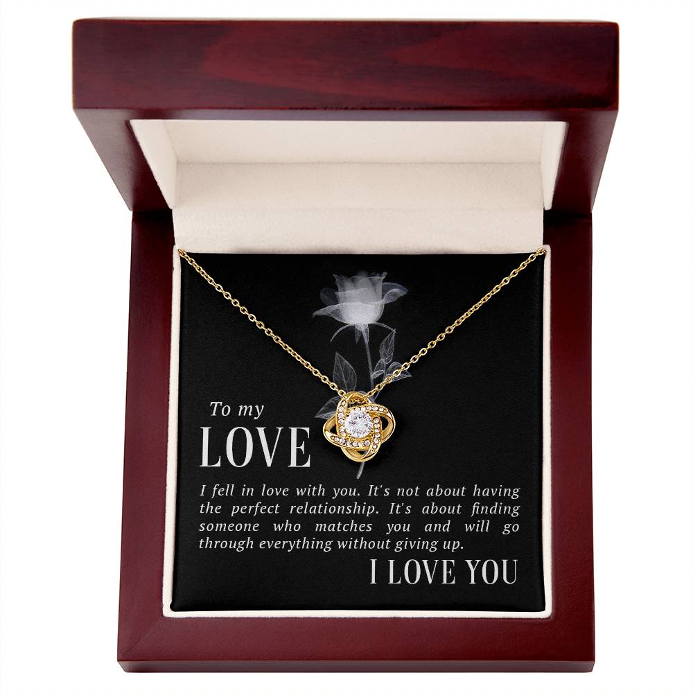 To My Love Knot Necklace-[Heartfelt Family Gift]