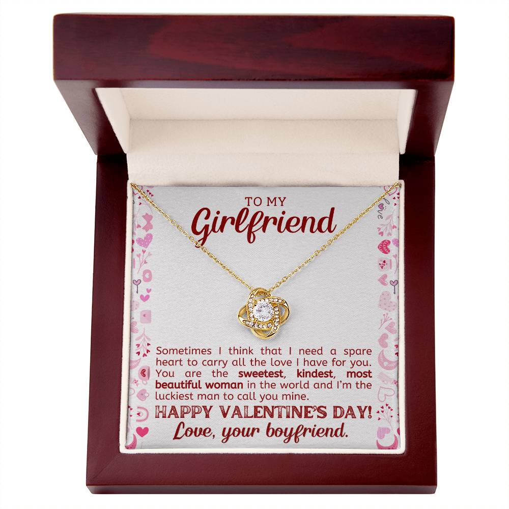 Valentines Day Necklace Gift for Girlfriend - To My Girlfriend Necklace-[Heartfelt Family Gift]