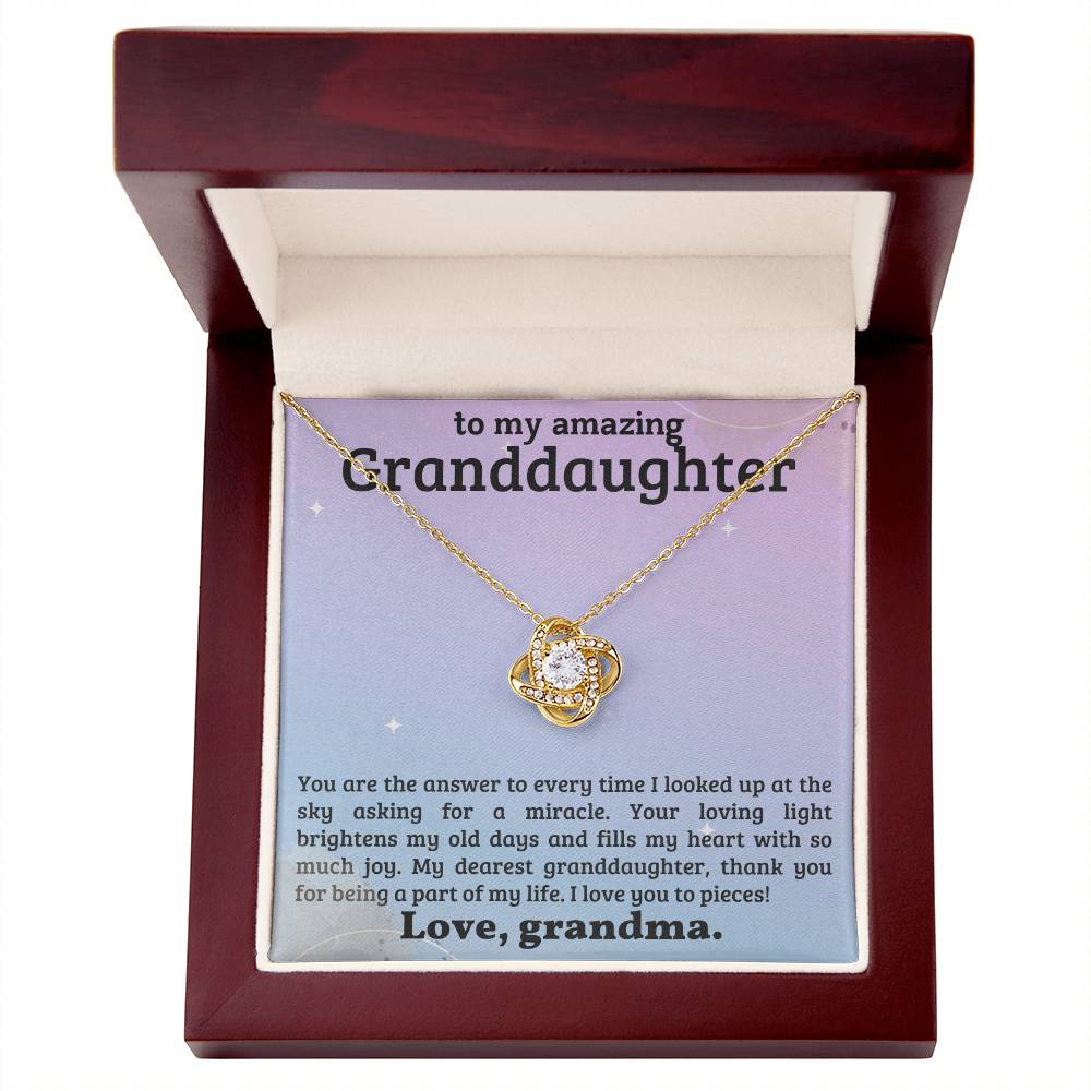 To My Granddaughter Necklace - Xmas Birthday Gift for Granddaughter-[Heartfelt Family Gift]
