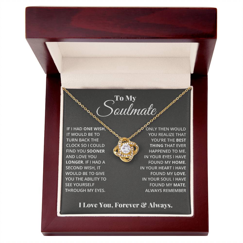 Soulmate Love Knot Necklace-[Heartfelt Family Gift]