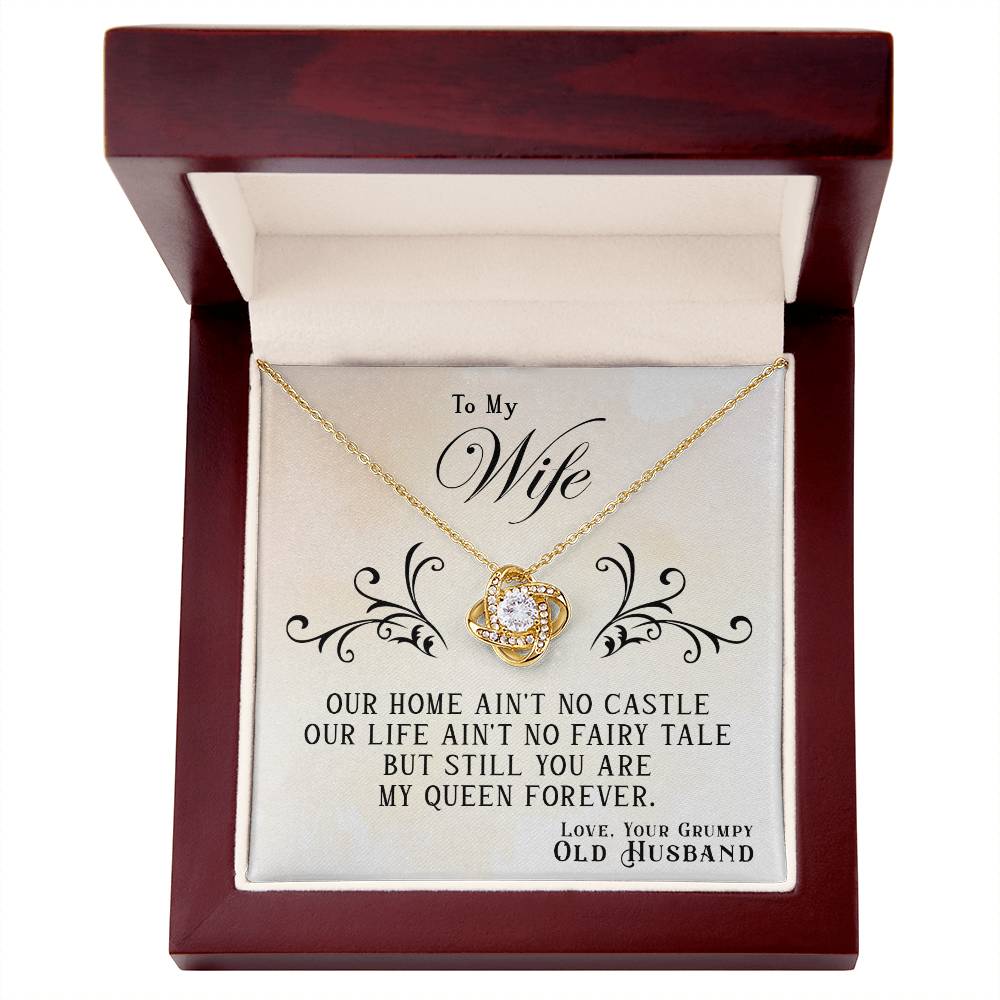 My Queen Forever Love Knot Necklace-[Heartfelt Family Gift]