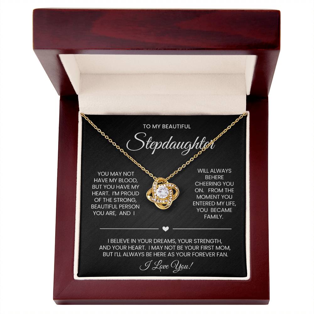 Stepdaughter Love Knot Necklace Gift
