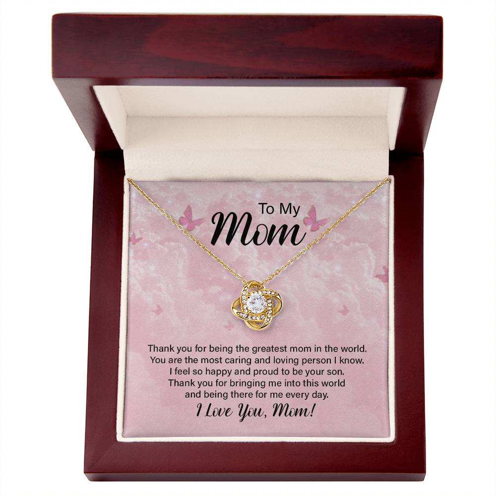 Mom Thank You Knot Necklace-[Heartfelt Family Gift]