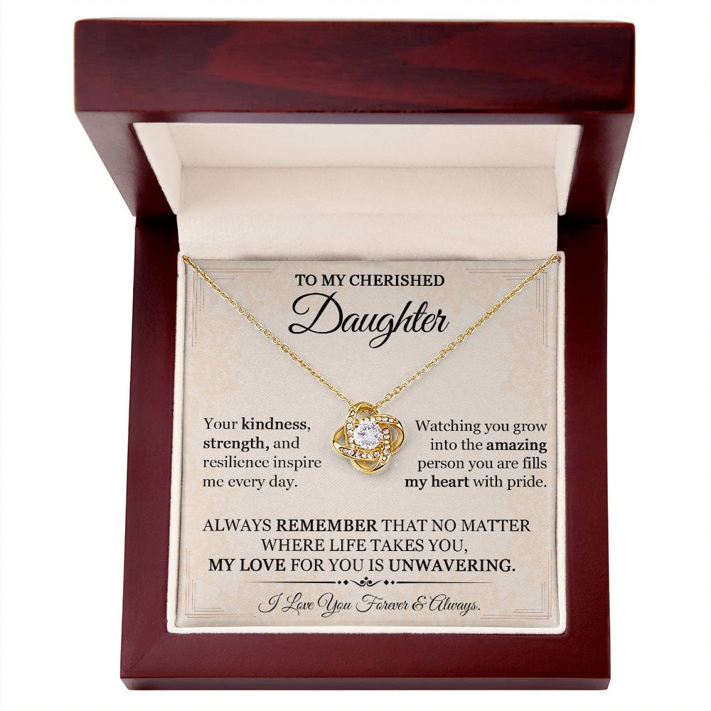 A Daughters Love Dads Jewelry Gift of a Lifetime - Daughter Necklace-[Heartfelt Family Gift]