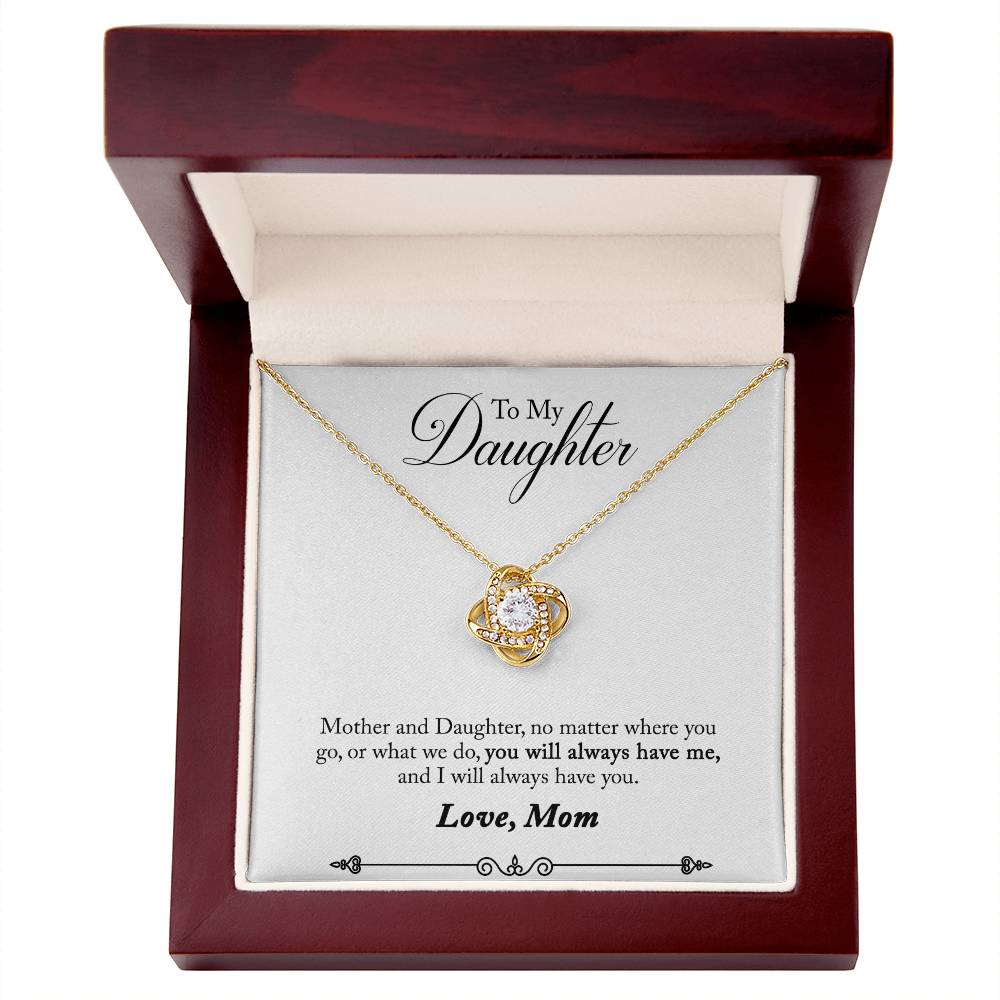 Mother and Daughter Knot Necklace-[Heartfelt Family Gift]
