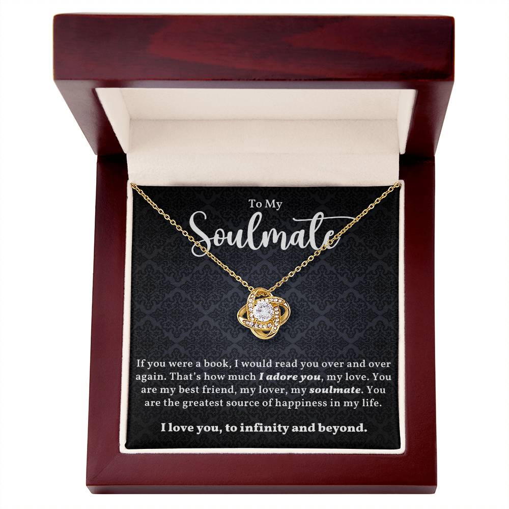 Monogrammed Soulmate Necklace - Perfect Gift for Her on Christmas or Valentines Day-[Heartfelt Family Gift]