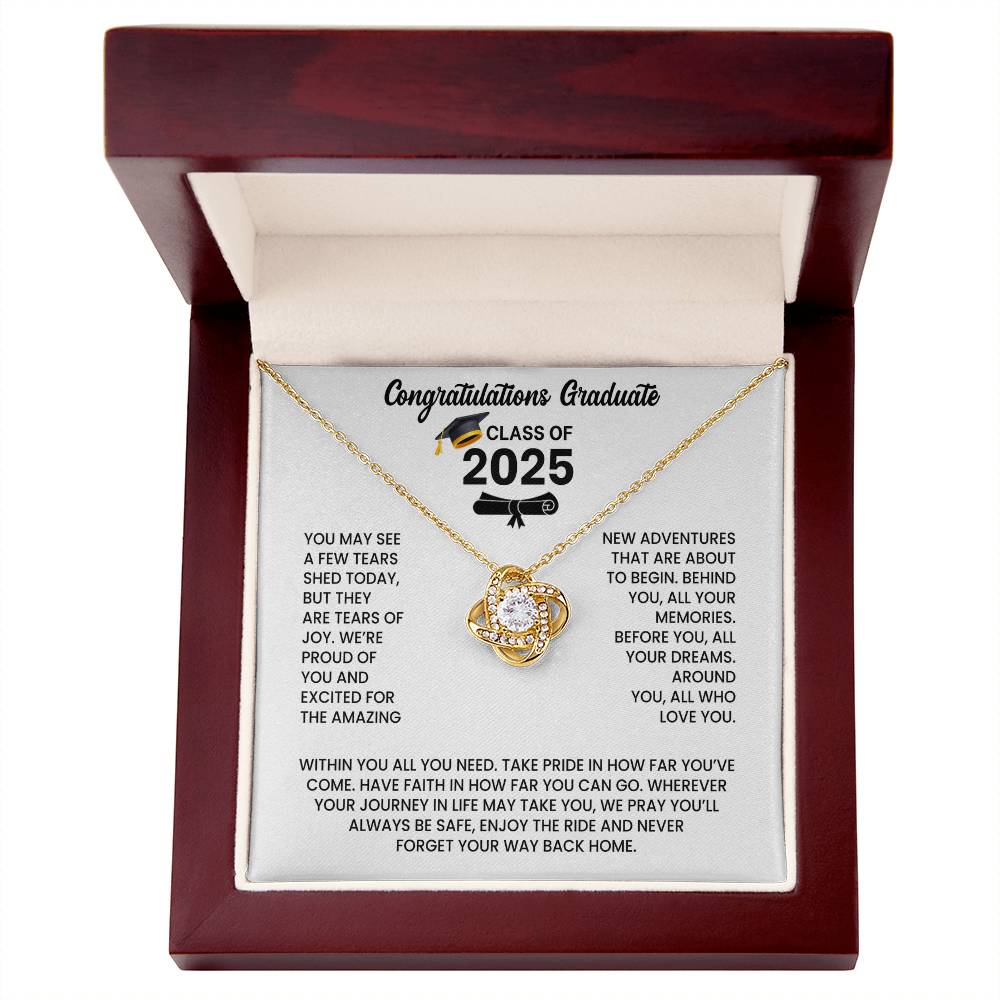 Class of 2026 Graduation Necklace Gift - Love Knot