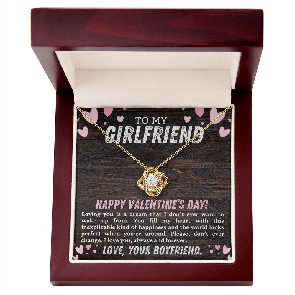 Valentines Day Gift for Girlfriend To My Girlfriend Necklace - Perfect Necklace for Her-[Heartfelt Family Gift]