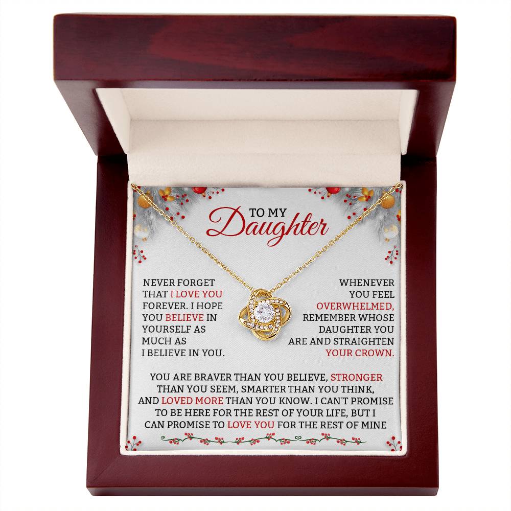 Best Daughter Jewelry To My Daughter DadMom Gift Necklace-[Heartfelt Family Gift]