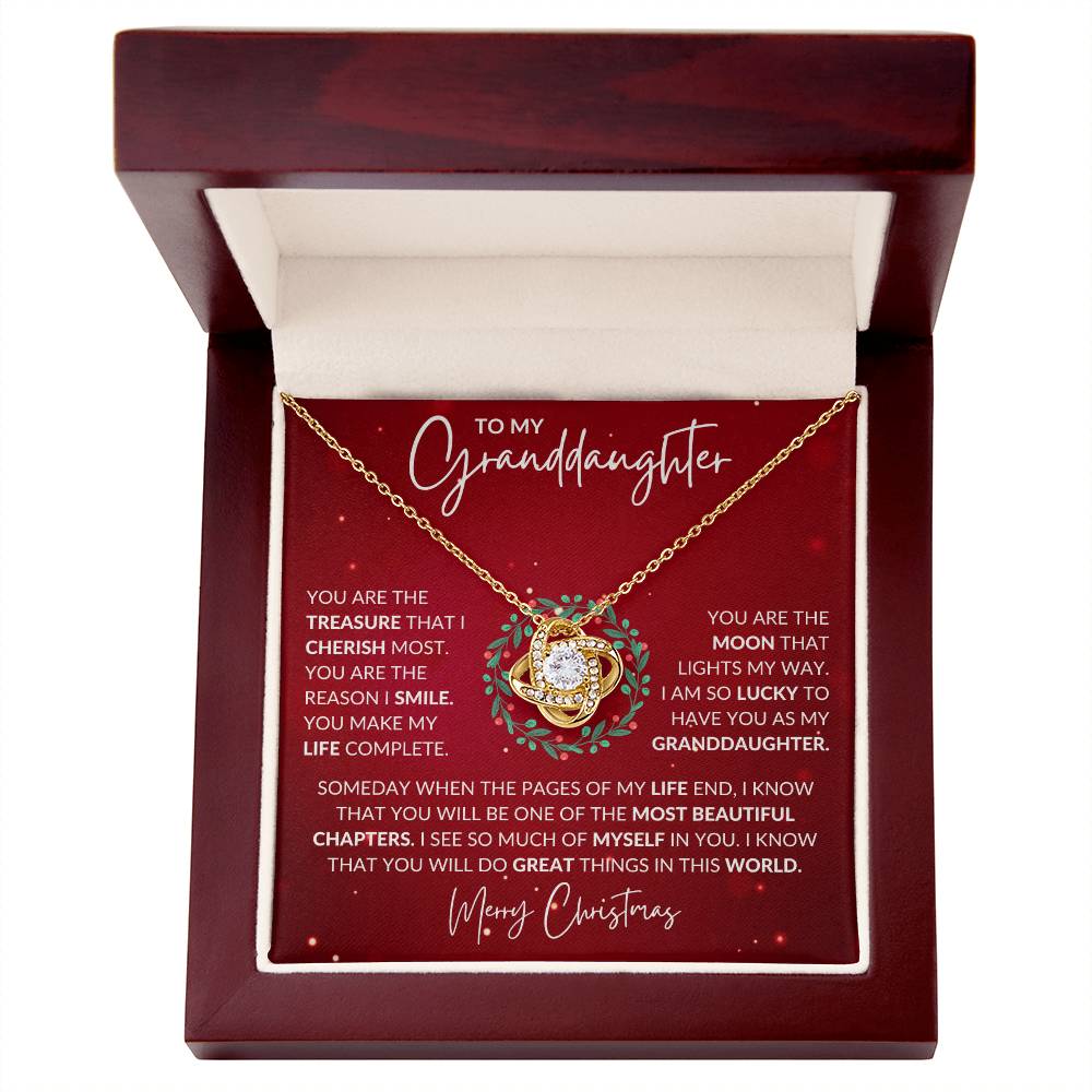 Granddaughter Christmas Necklace Gift-[Heartfelt Family Gift]