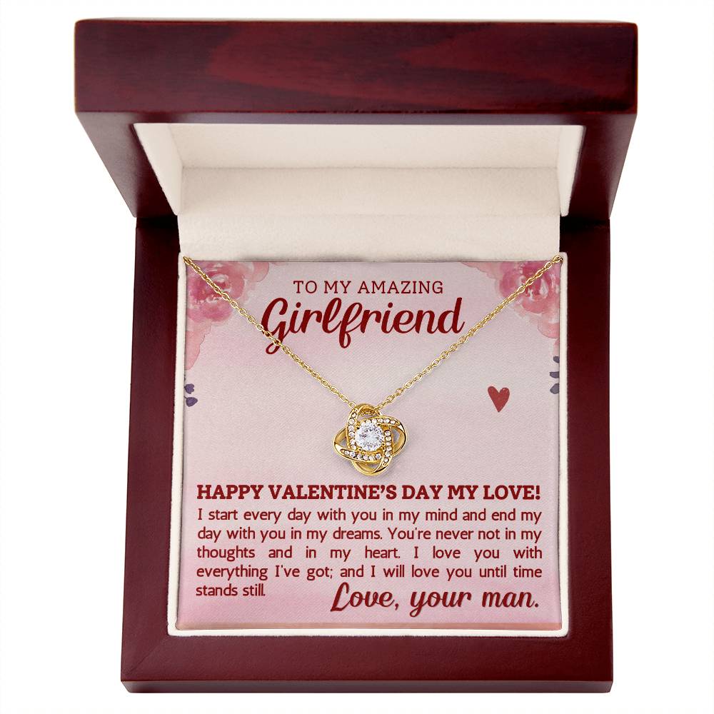Valentines Necklace Gift for Girlfriend  To My Girlfriend Engraved Necklace-[Heartfelt Family Gift]