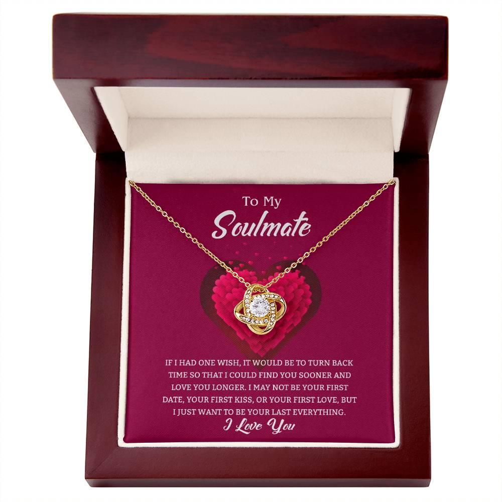 Soulmate Love Knot Necklace-[Heartfelt Family Gift]