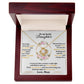 Daughter When The Pages of My Life End Love Knot Necklace-[Heartfelt Family Gift]