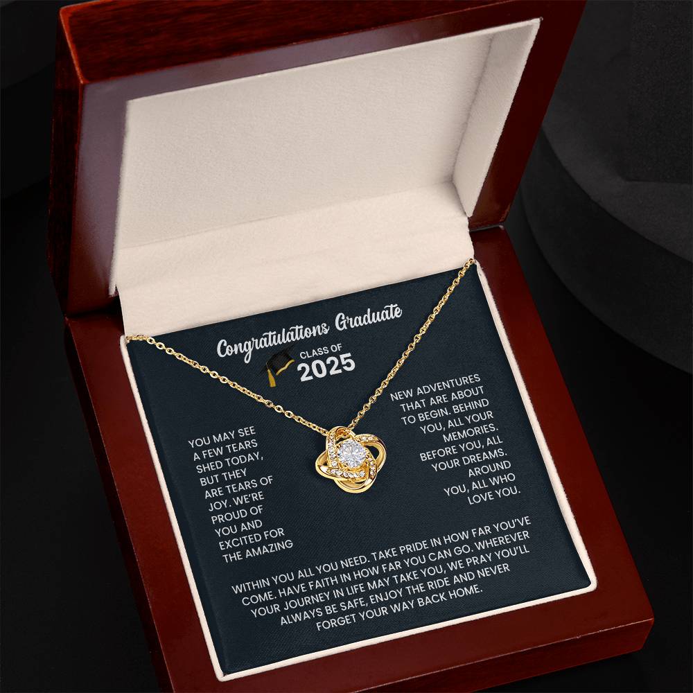 Class of 2026 Graduation Necklace Gift - Love Knot
