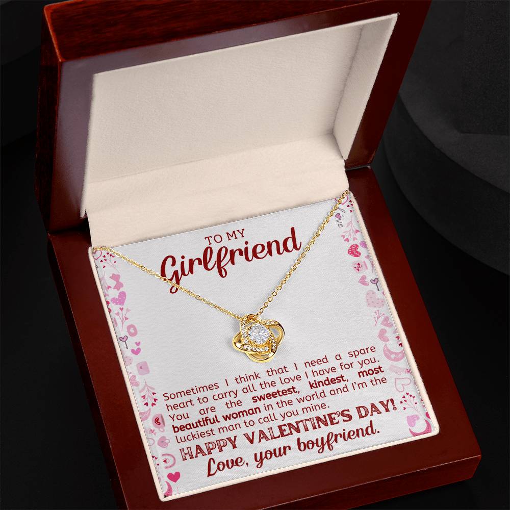 Valentines Day Necklace Gift for Girlfriend - To My Girlfriend Necklace-[Heartfelt Family Gift]