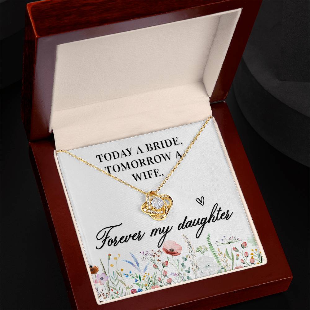 Today a Bride Knot Necklace-[Heartfelt Family Gift]