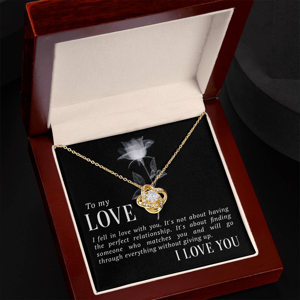 To My Love Knot Necklace-[Heartfelt Family Gift]