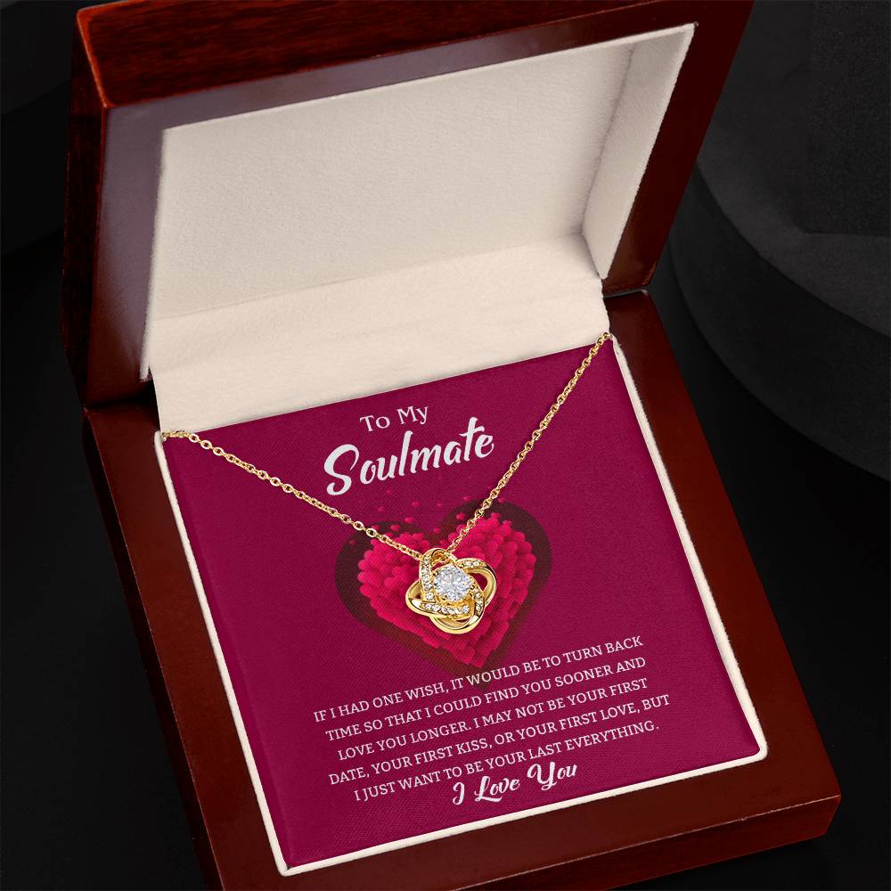 Soulmate Love Knot Necklace-[Heartfelt Family Gift]