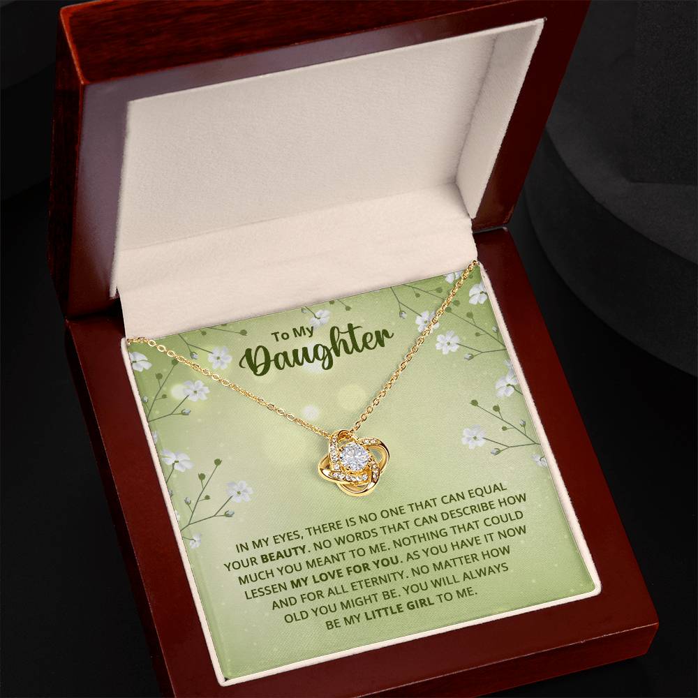 Daughter - Nothing Could Lessen my Love For You Knot Necklace-[Heartfelt Family Gift]