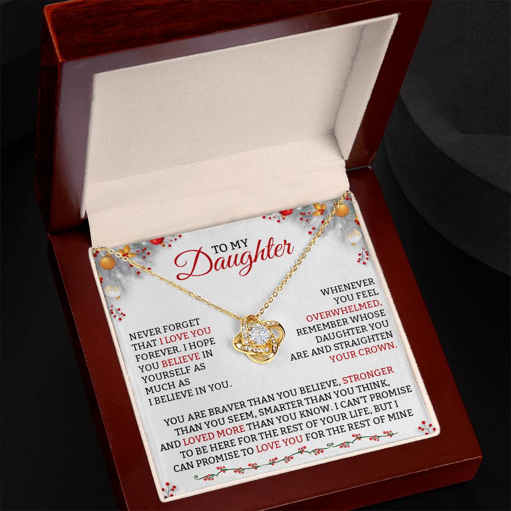 Best Daughter Jewelry To My Daughter DadMom Gift Necklace-[Heartfelt Family Gift]