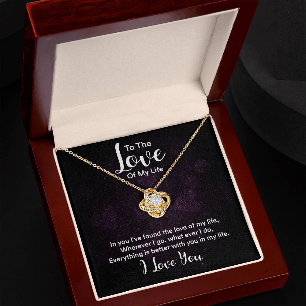 Love of My Life Knot Necklace-[Heartfelt Family Gift]