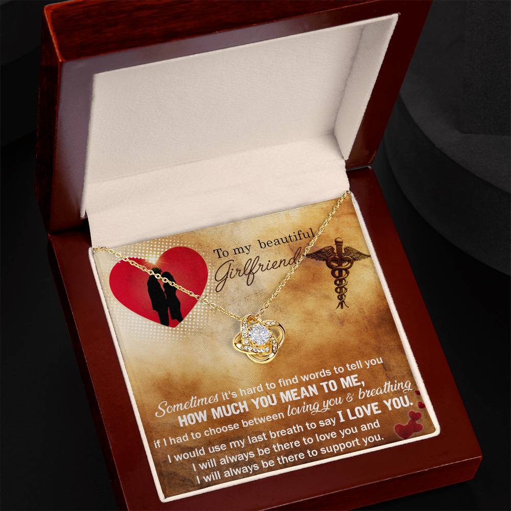 Nurse Girlfriend Knot Necklace-[Heartfelt Family Gift]