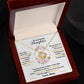Daughter When The Pages of My Life End Love Knot Necklace-[Heartfelt Family Gift]