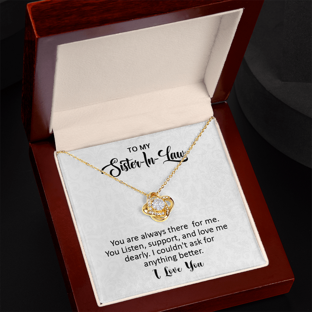 To My Sister in Law Knot Necklace