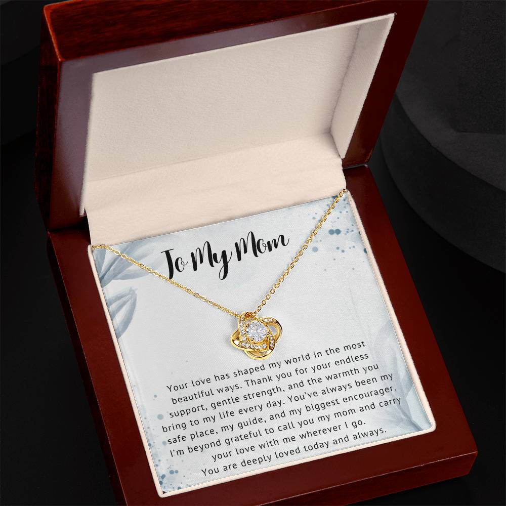 Mom Love Knot Necklace Gift