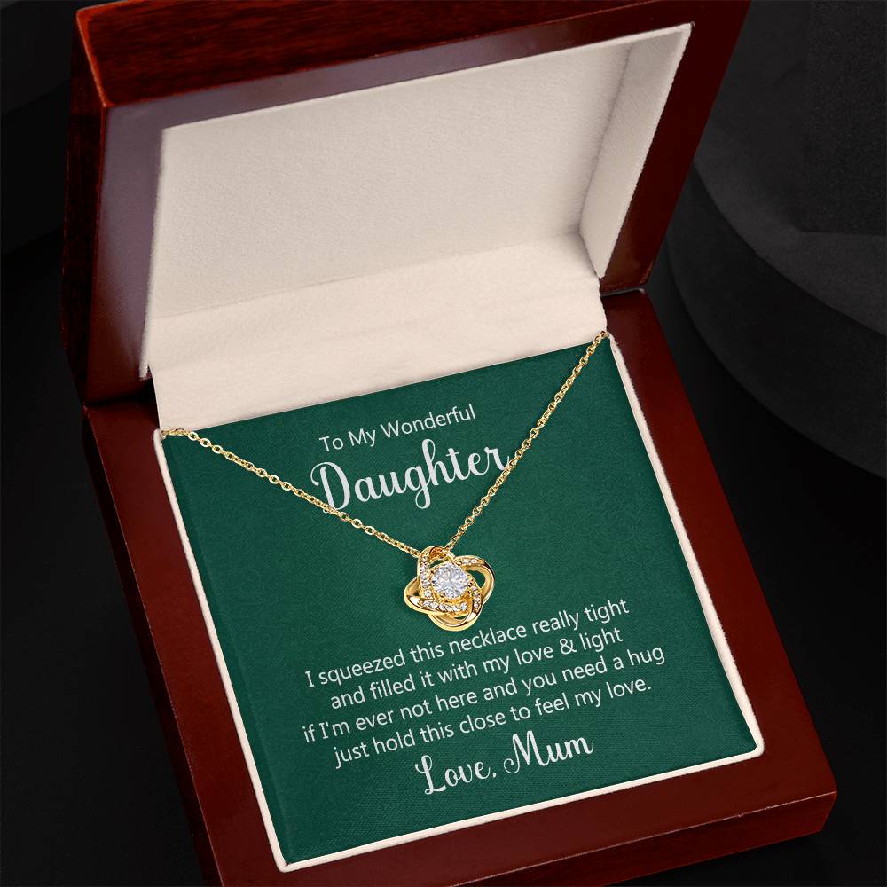 Daughter Knot Necklace - Perfect Gift for Your Wonderful Daughter-[Heartfelt Family Gift]