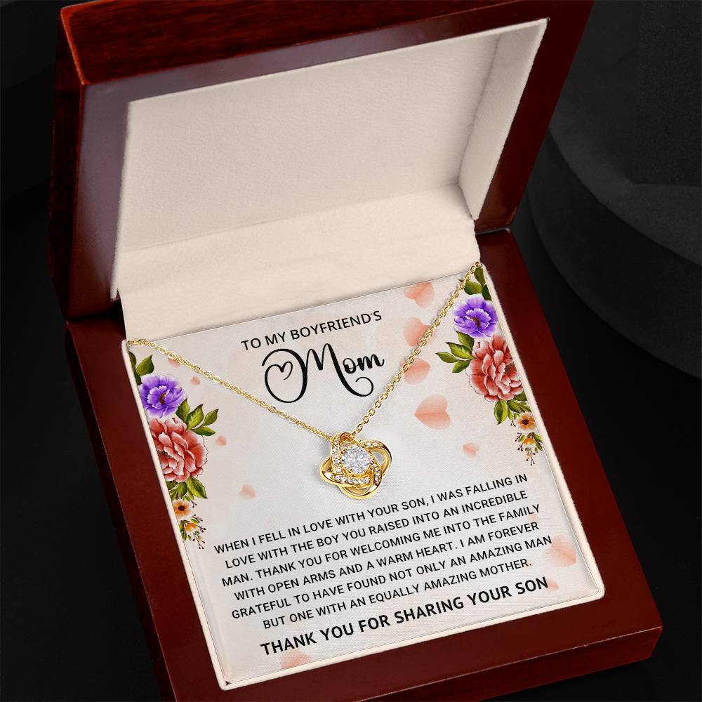 Boyfriend's Mom Love Knot Necklace Gift
