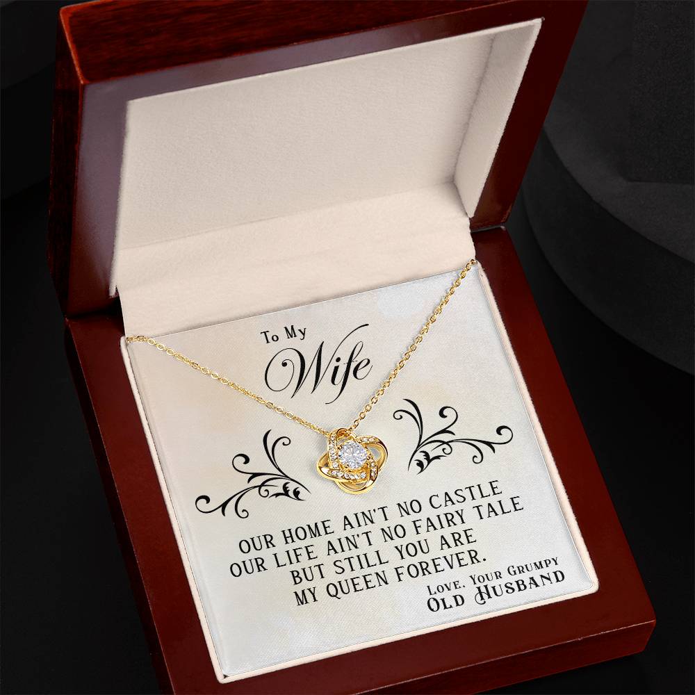 My Queen Forever Love Knot Necklace-[Heartfelt Family Gift]