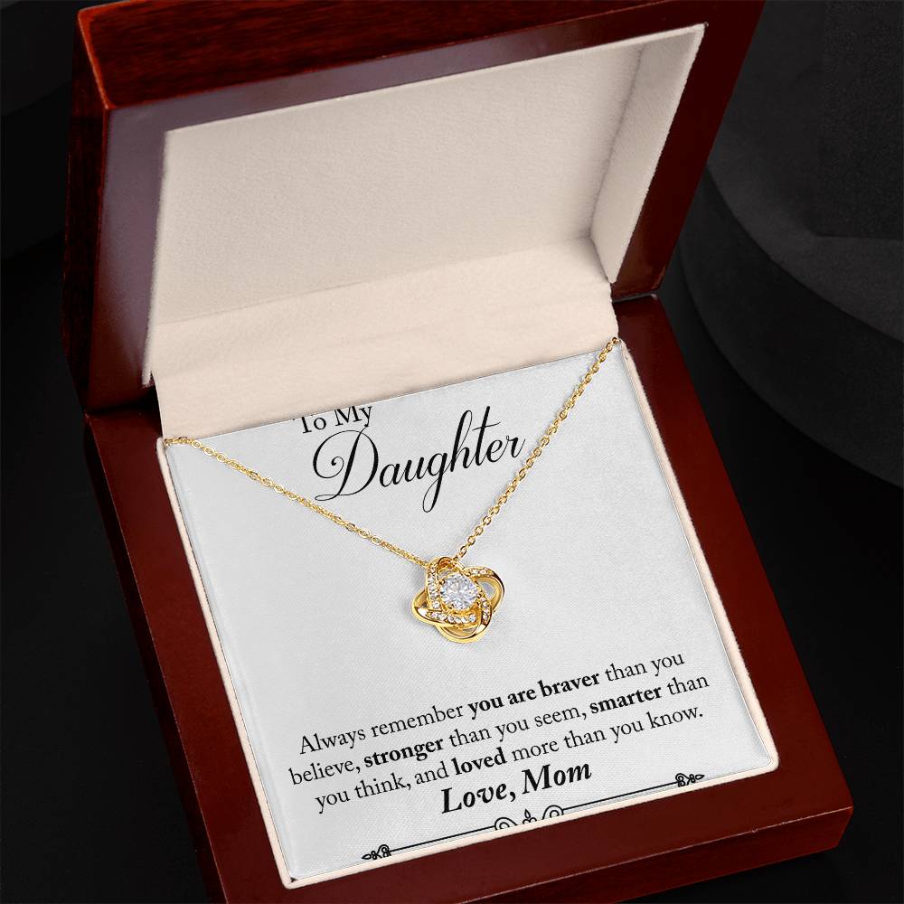 Mom to Daughter Knot Necklace-[Heartfelt Family Gift]