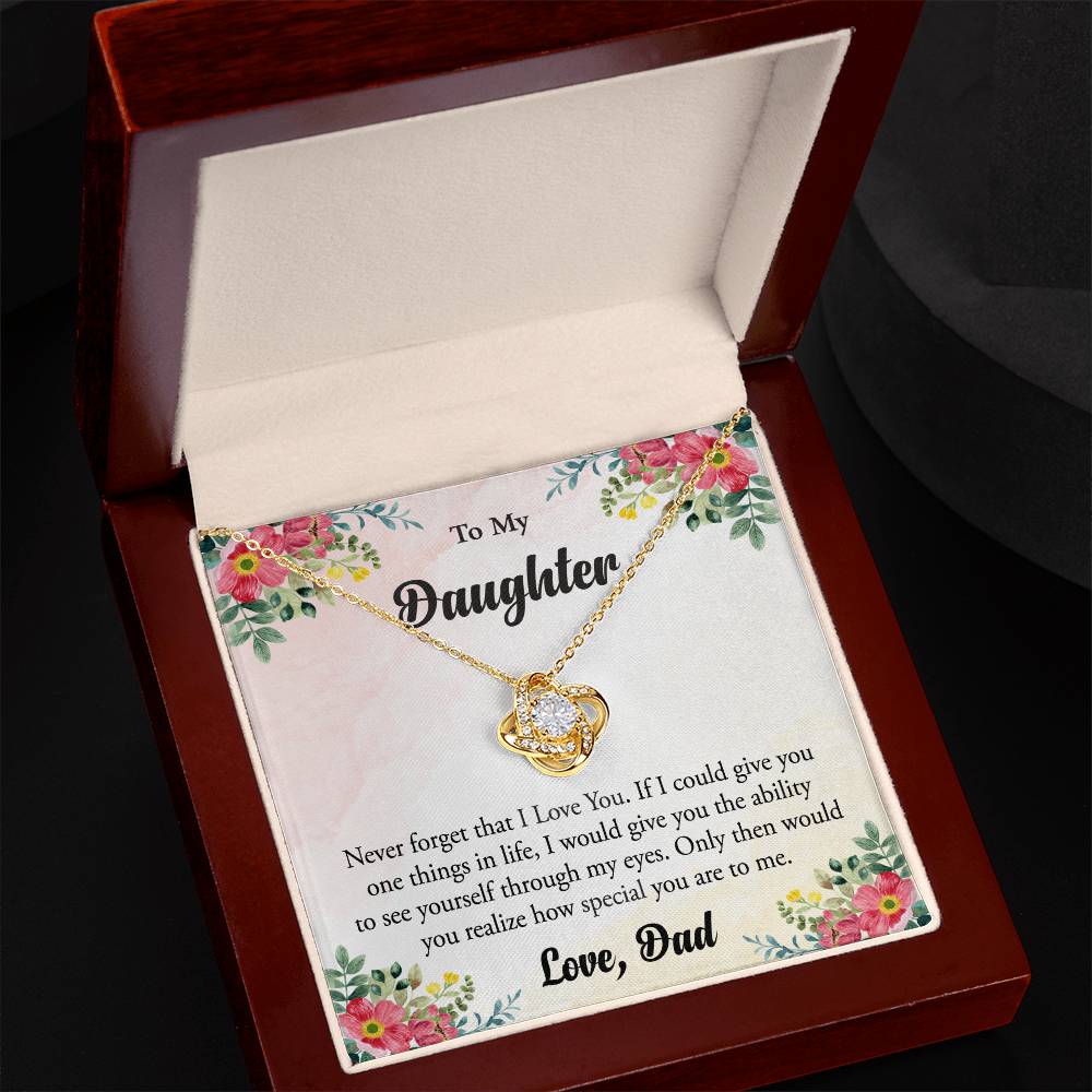 Daughter Love Knot Necklace