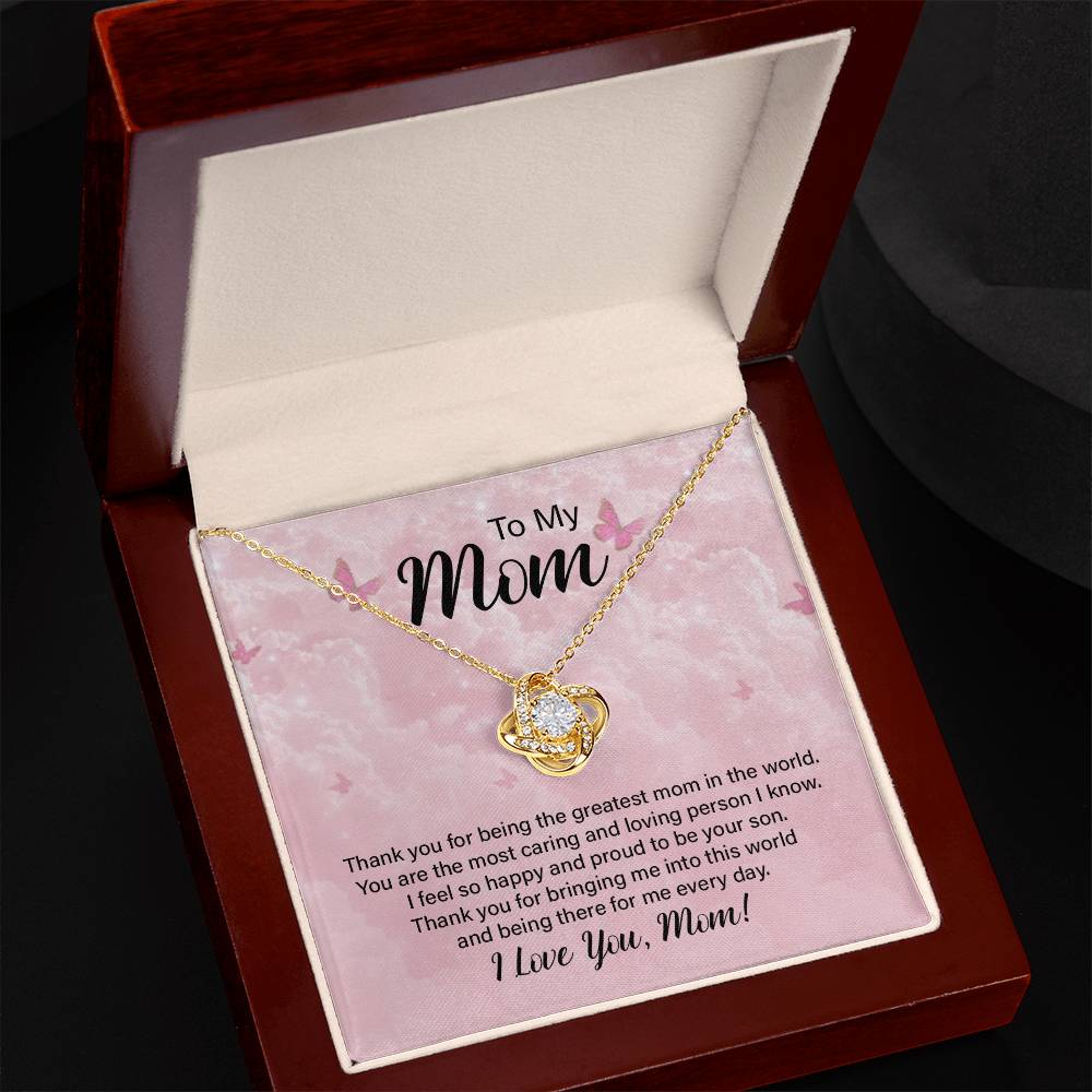 Mom Thank You Knot Necklace-[Heartfelt Family Gift]
