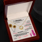 Mom You Are My Sunshine Love Knot Necklace-[Heartfelt Family Gift]