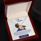 Daughter My Baby Girl Love Knot Necklace-[Heartfelt Family Gift]