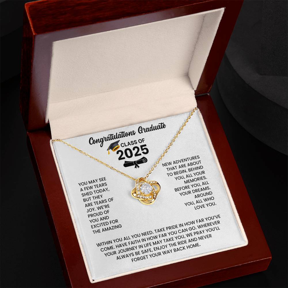 Class of 2026 Graduation Necklace Gift - Love Knot