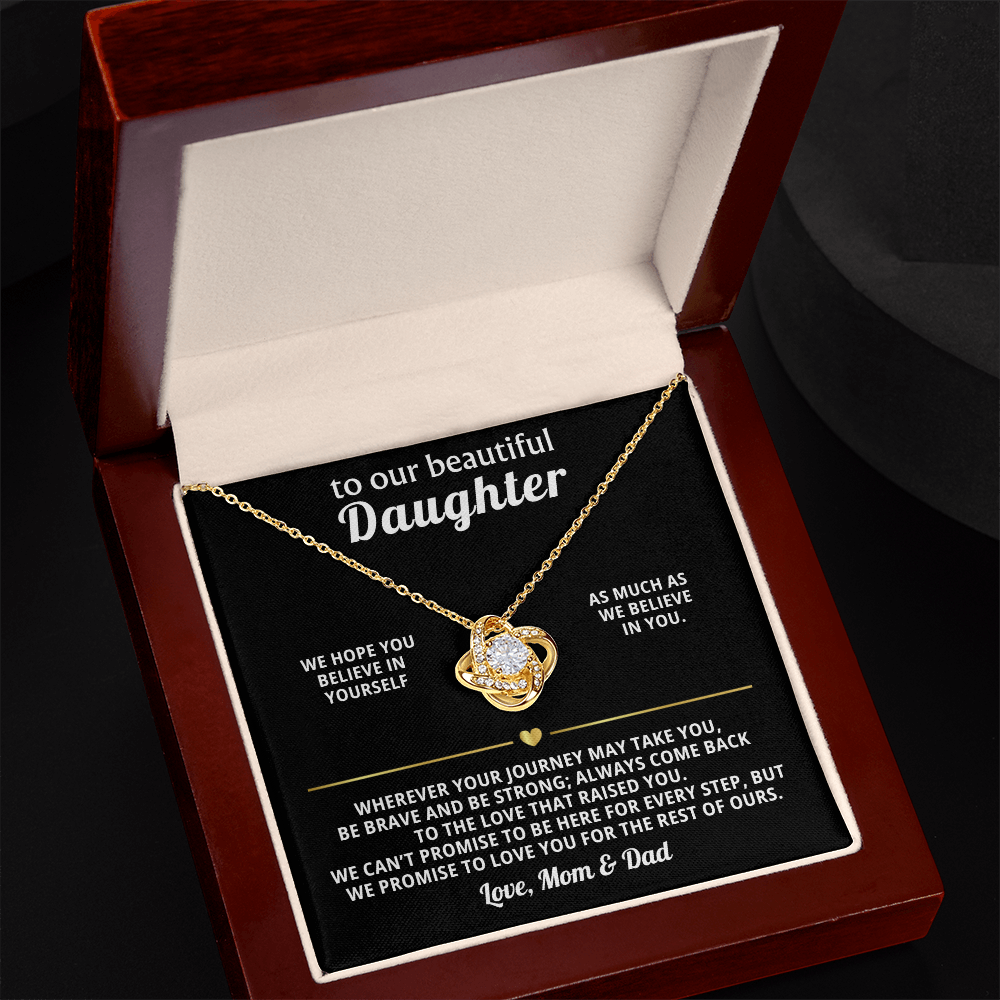 Heart Necklace Gift from Mom Dad