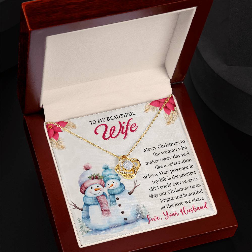 Love Knot Necklace for Wife - Christmas Jewelry Gift-[Heartfelt Family Gift]