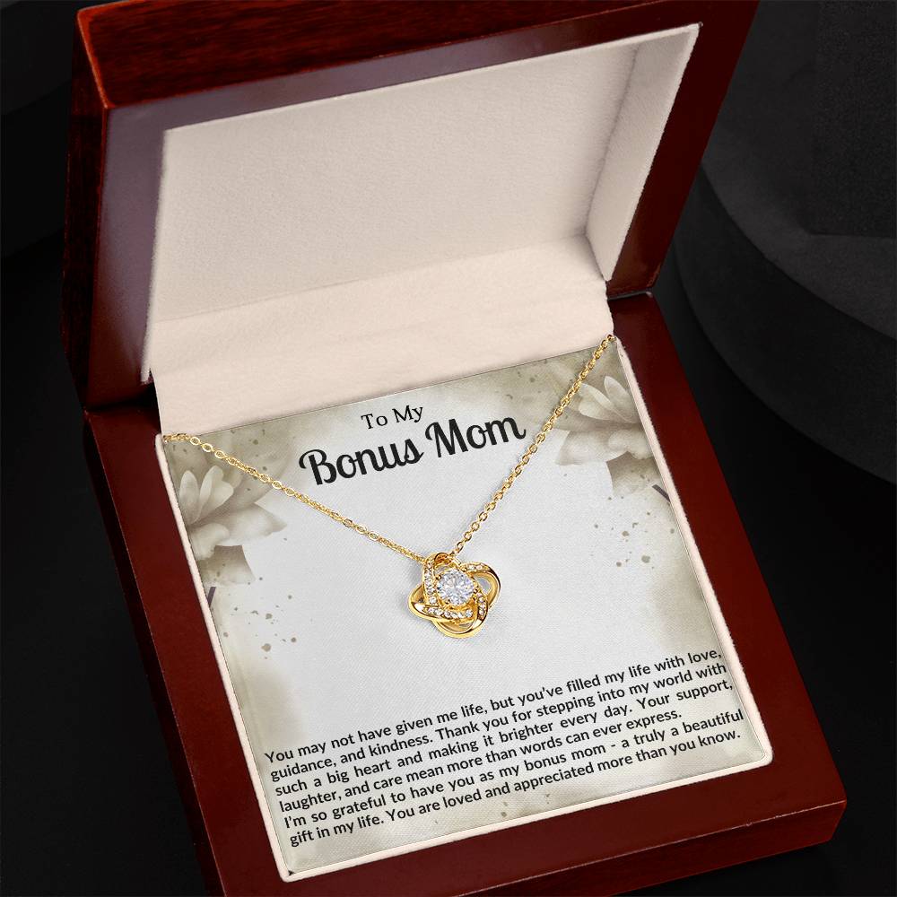 Bonus Mom Knot Necklace Gift