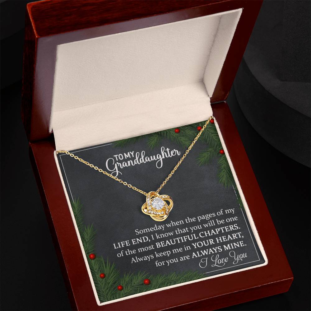 Granddaughter Necklace - Meaningful Christmas Gift for Granddaughter-[Heartfelt Family Gift]