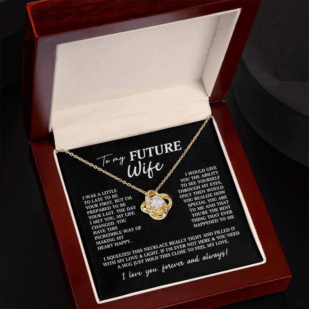 Future Wife Fiancee Love Knot Necklace