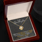 Granddaughter Love and Light Love Knot Necklace-[Heartfelt Family Gift]