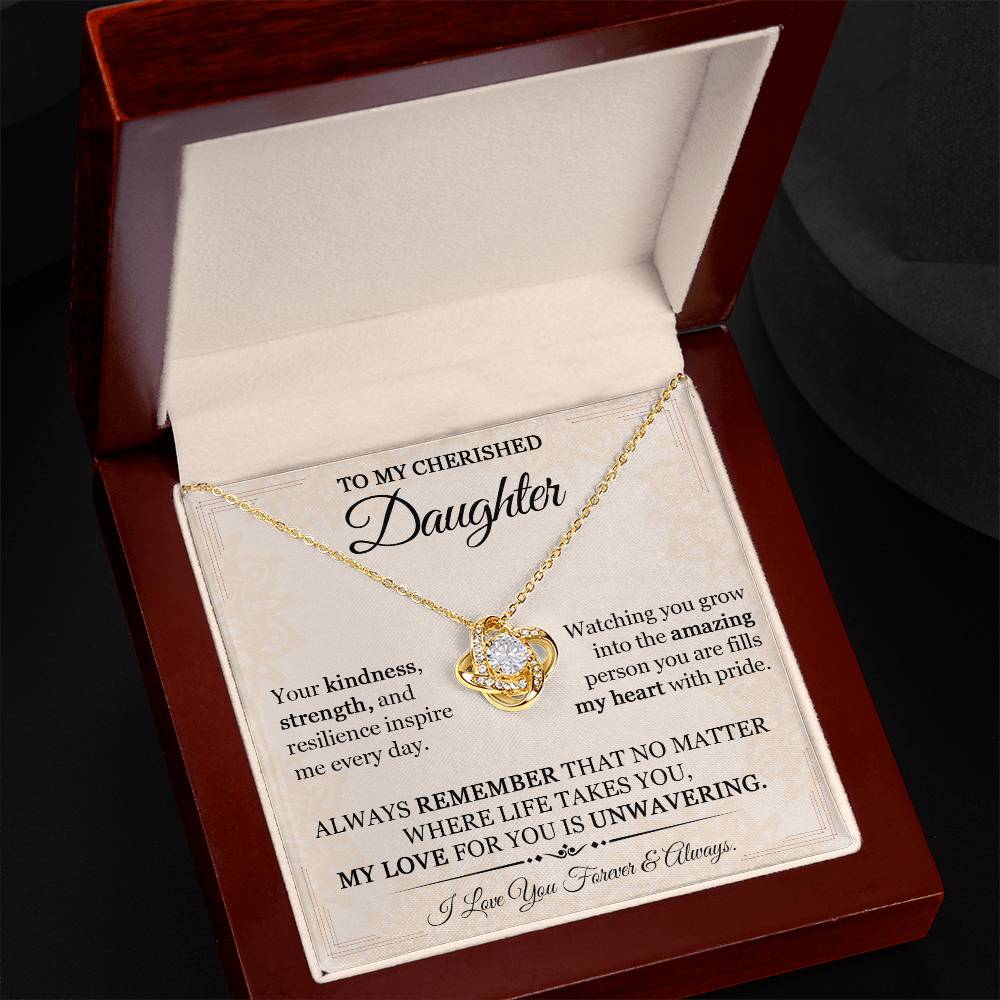 A Daughters Love Dads Jewelry Gift of a Lifetime - Daughter Necklace-[Heartfelt Family Gift]