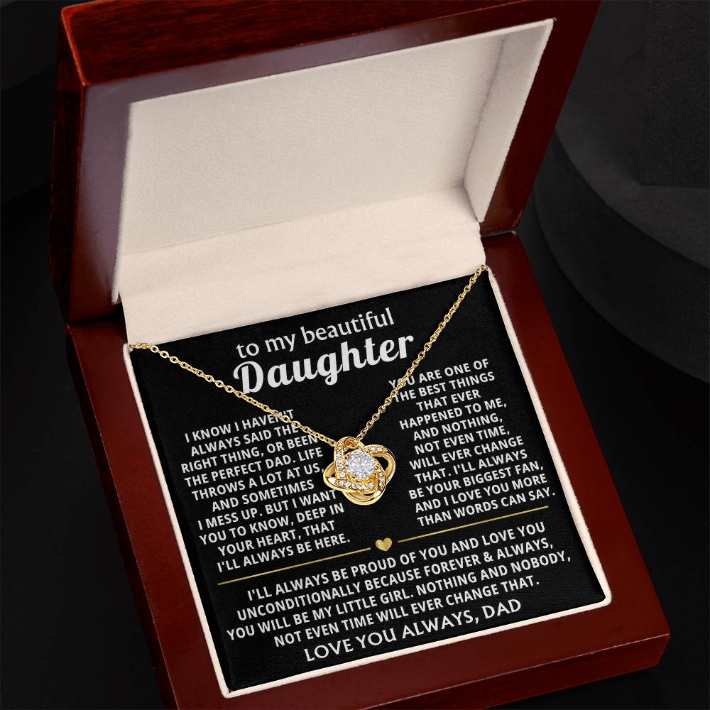 To My Beautiful Daughter, I'll always be your biggest fan.