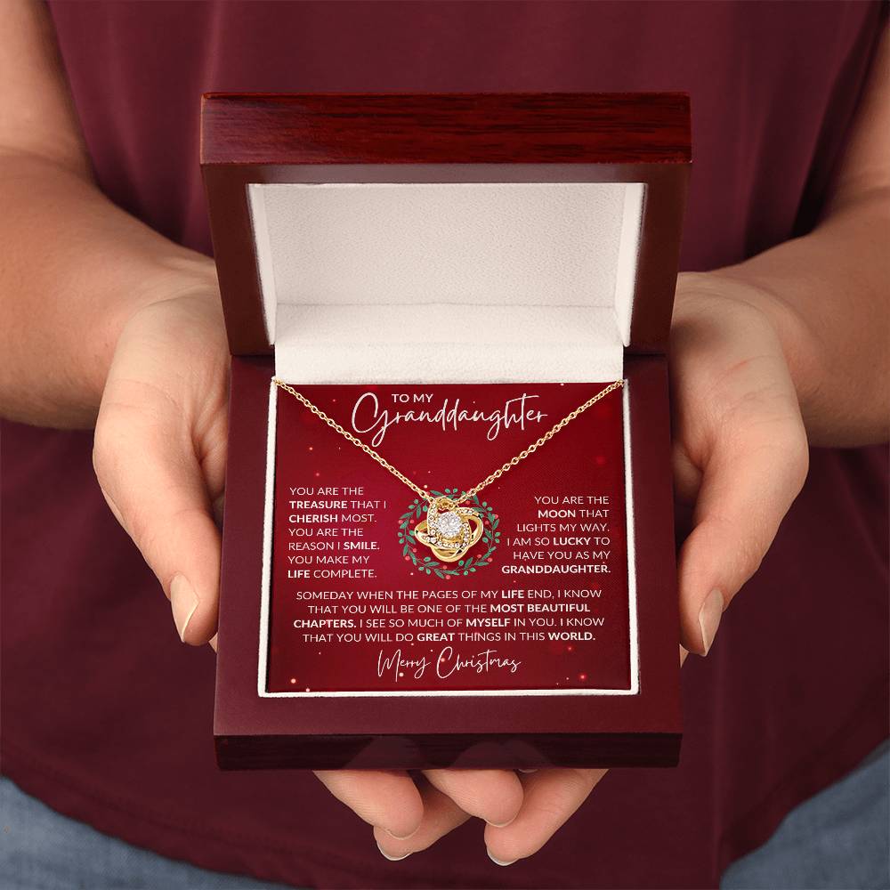 Granddaughter Christmas Necklace Gift-[Heartfelt Family Gift]
